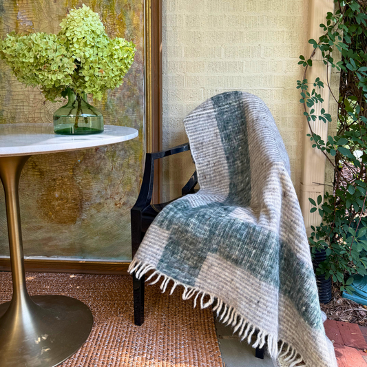 Heirloom Wool Momo Blanket | Cozy, Hot Spring-Felted Throw Handcrafted by Mayan Artisans