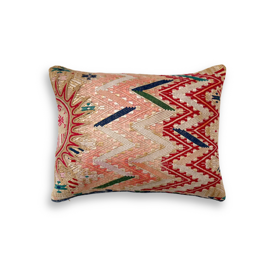 Huipil & Hemp Throw Pillow Cover