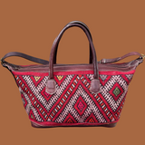 Kilim & Leather Weekender Bag