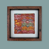 Framed Handwoven Textile (Walnut Frame)
