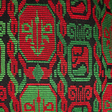 Huipil & Hemp Throw Pillow Cover - Holiday Colors