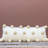 Wool Pom Pom Lumbar Pillow