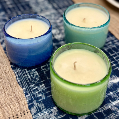 Atitlán Sunrise Candle – Handblown Glass Meets Handcrafted Fragrance