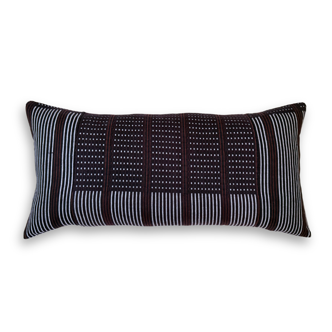 Huipil & Hemp Throw Pillow Cover