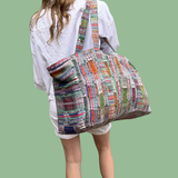 Oversized Corte Beach Tote | Handwoven Guatemalan Pool Bag