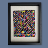 Framed Handwoven Textile (Black Frame)