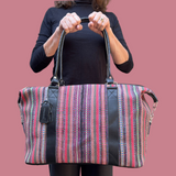 Huipil Mini-Weekender - Handwoven Travel Bag