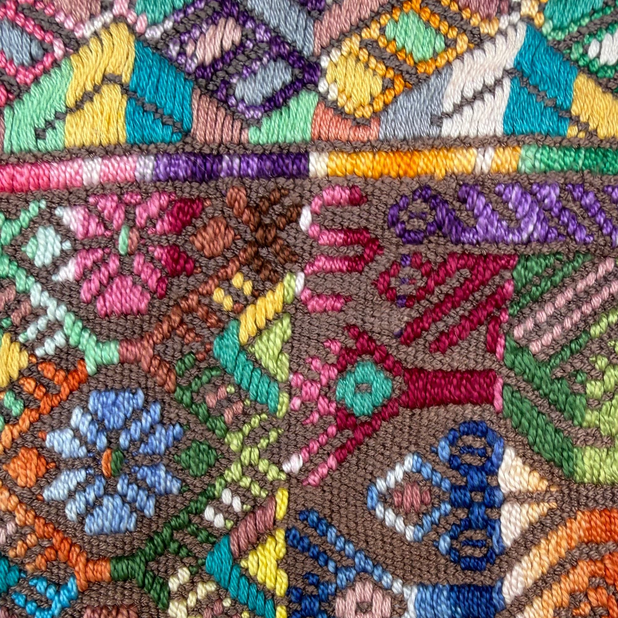 Framed Handwoven Textile (Walnut Frame)