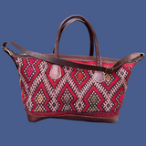 Kilim & Leather Weekender Bag