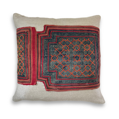 Hmong & Hemp Throw Pillow Cover