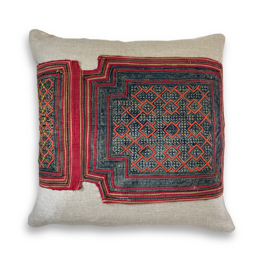 Hmong & Hemp Throw Pillow Cover