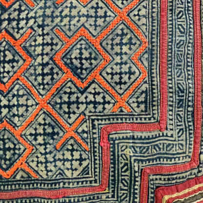Hmong & Hemp Throw Pillow Cover
