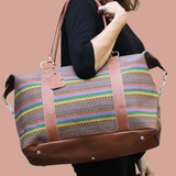 Huipil Mini-Weekender - Handwoven Travel Bag