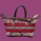 Kilim & Leather Weekender Bag