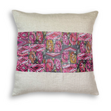 Huipil & Hemp Throw Pillow Cover