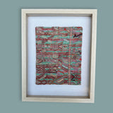 Framed Handwoven Textile (Natural Frame)