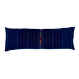 Indigo Corte & Hemp Long Lumbar Pillow