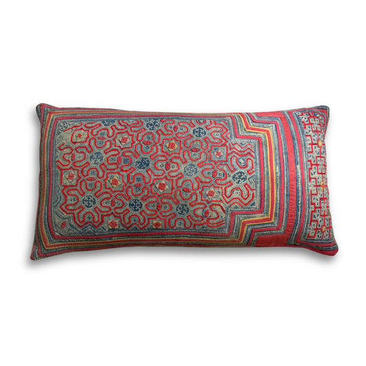 Hmong & Hemp Throw Pillow Cover