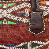Kilim & Leather Weekender Bag