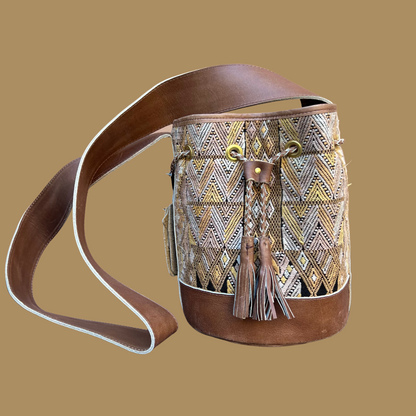 Small Huipil Bucket Bag