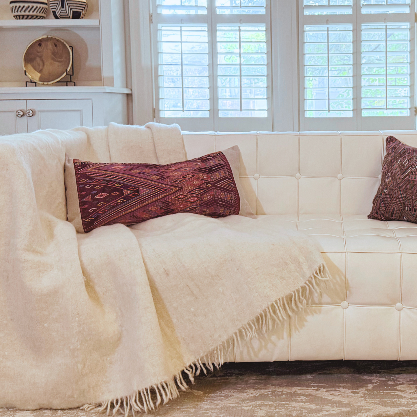 Heirloom Wool Momo Blanket | Cozy, Hot Spring-Felted Throw Handcrafted by Mayan Artisans