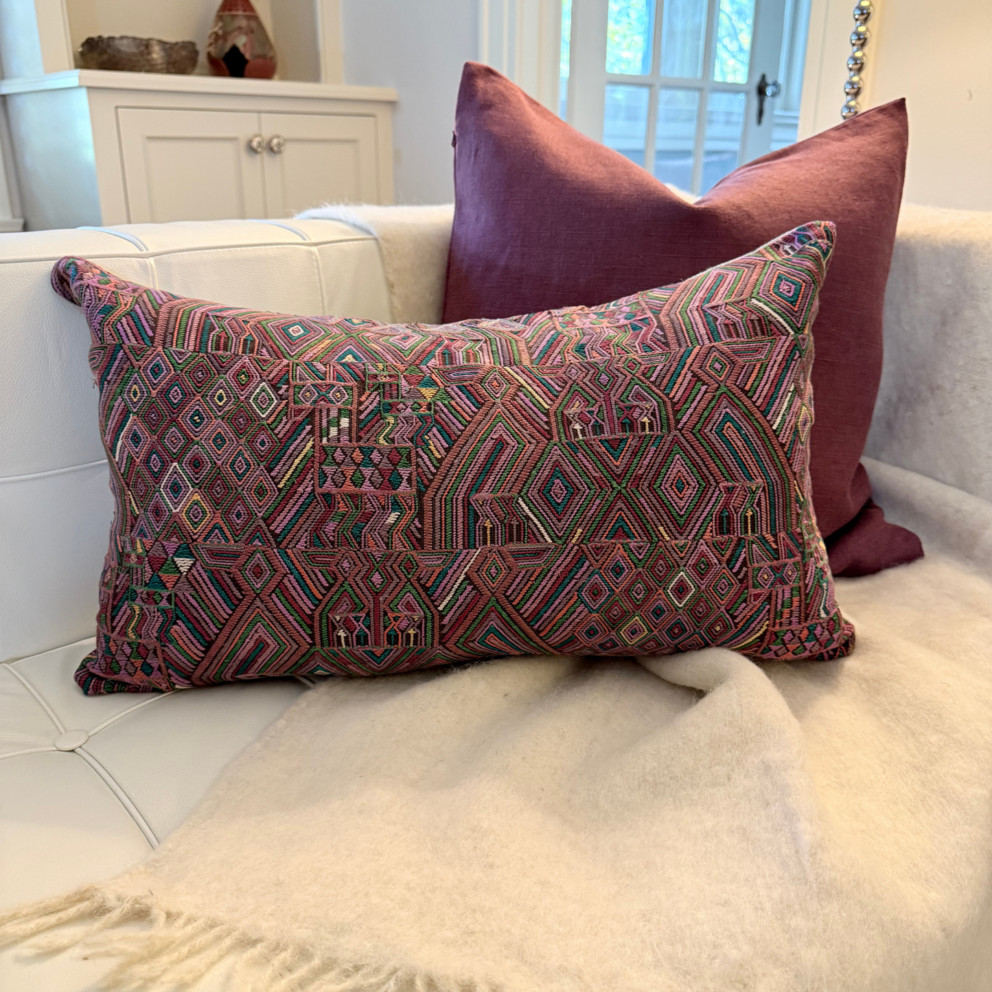 Handmade Linen Throw Pillow