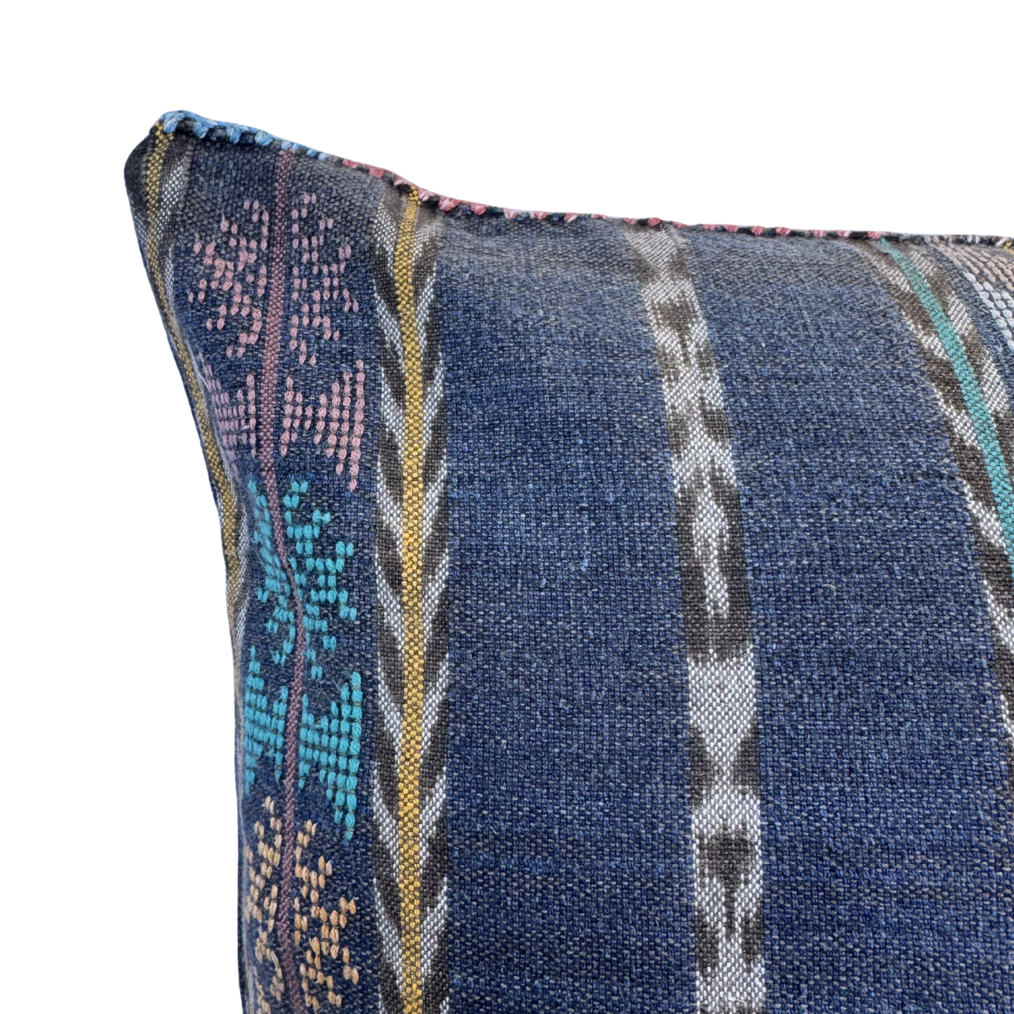 Embroidered Handwoven Corte Throw Pillow Cover