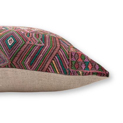 Huipil & Hemp Throw Pillow Cover