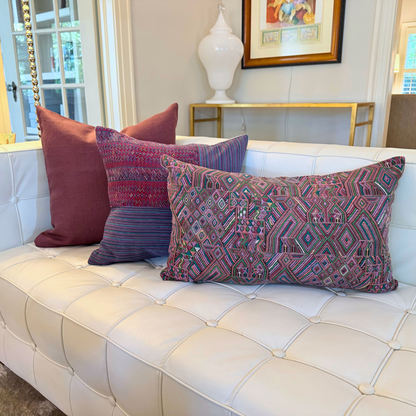 Handmade Linen Throw Pillow