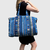 Oversized Corte Beach Tote | Handwoven Guatemalan Pool Bag
