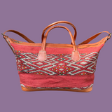 Kilim & Leather Weekender Bag