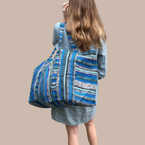 Oversized Corte Beach Tote | Handwoven Guatemalan Pool Bag