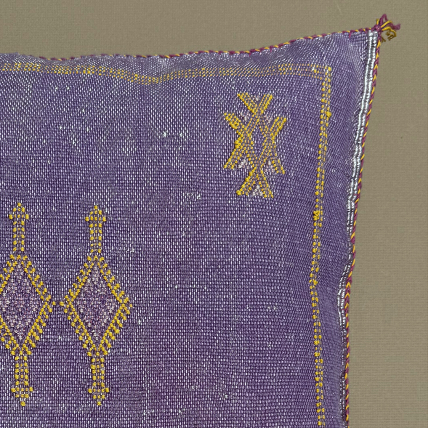 Purple Cactus Silk Kilim Pillow