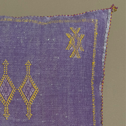 Purple Cactus Silk Kilim Pillow