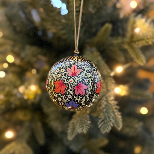 Handpainted Paper Mache Christmas Ornaments from Kashmir – Fair Trade Holiday Decor