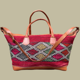 Kilim & Leather Weekender Bag