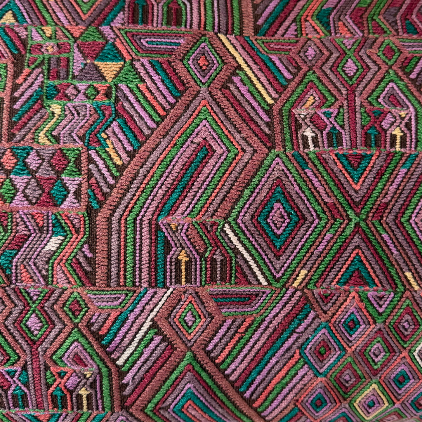 Huipil & Hemp Throw Pillow Cover