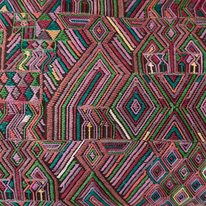 Huipil & Hemp Throw Pillow Cover