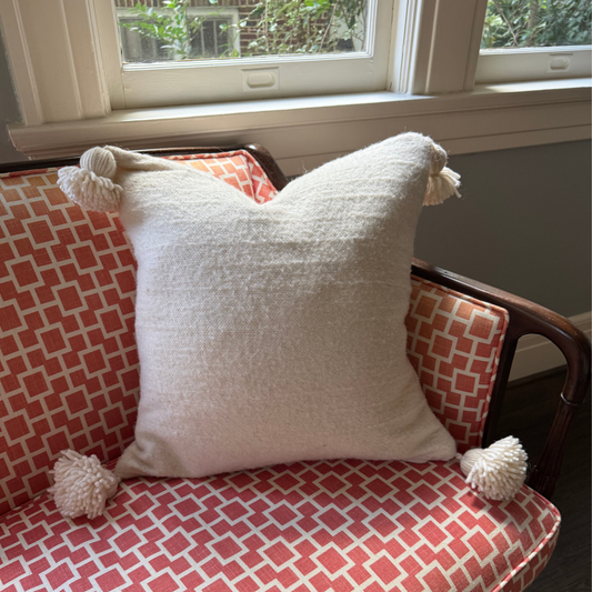 Wool Tassel Pillow