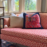 Embroidered Huipil & Handwoven Corte Throw Pillow Cover