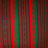 Huipil & Hemp Throw Pillow Cover - Holiday Colors