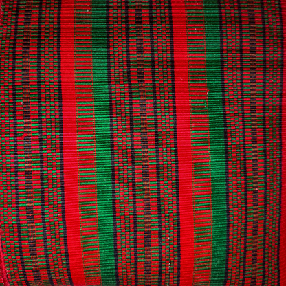 Huipil & Hemp Throw Pillow Cover - Holiday Colors