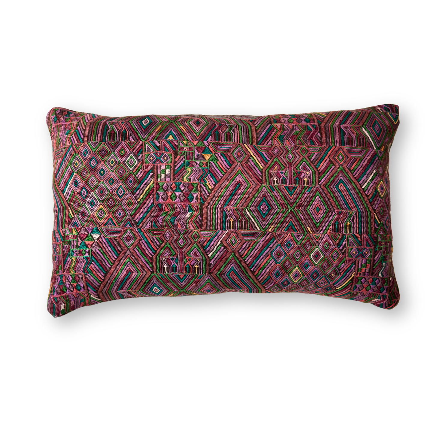 Huipil & Hemp Throw Pillow Cover