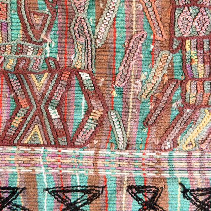 Stretched and Framed Handwoven Textile (Natural Wood Frame)