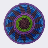 Purple & Blue Crocheted Coasters, Set of 4