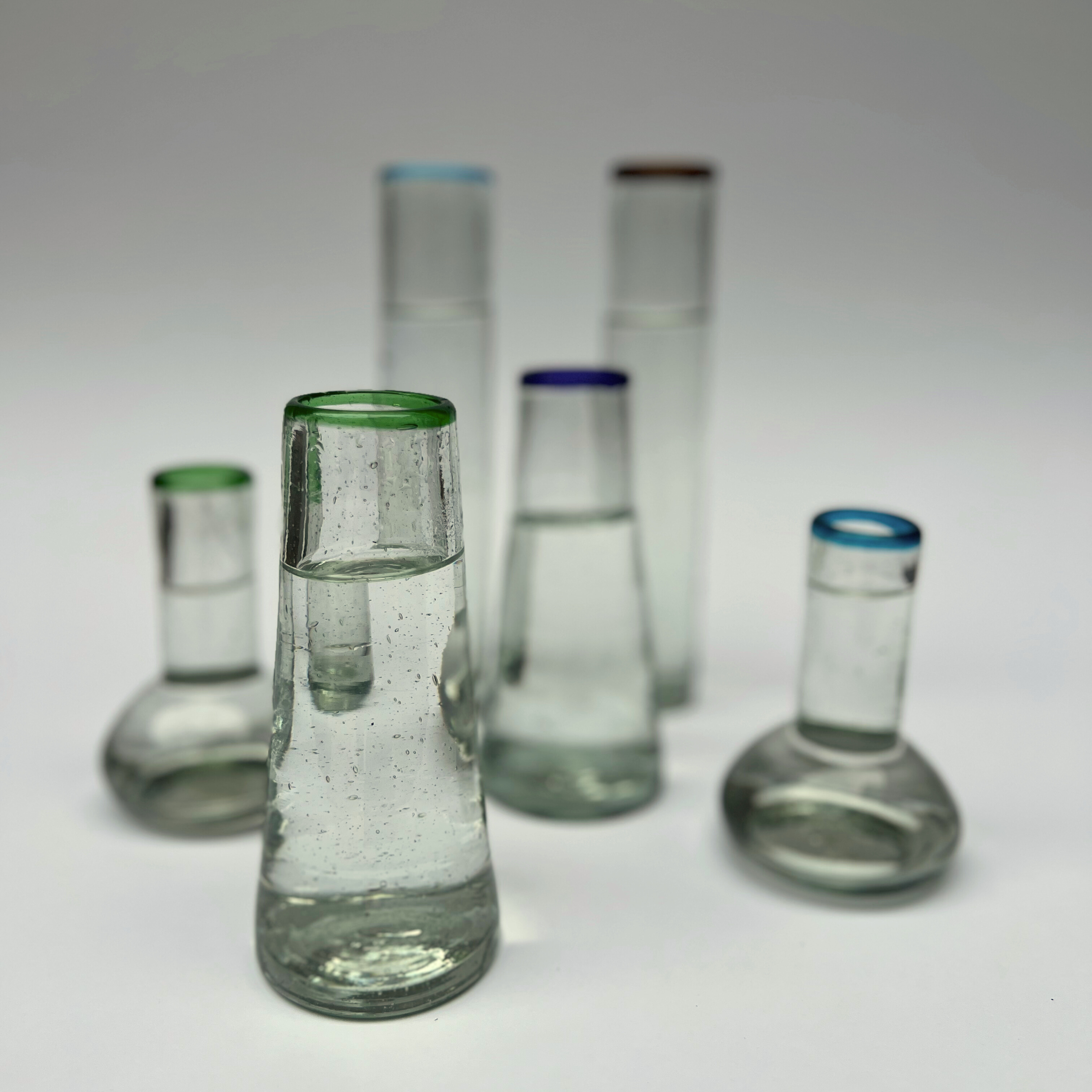 Handblown Glass Volcano Vase