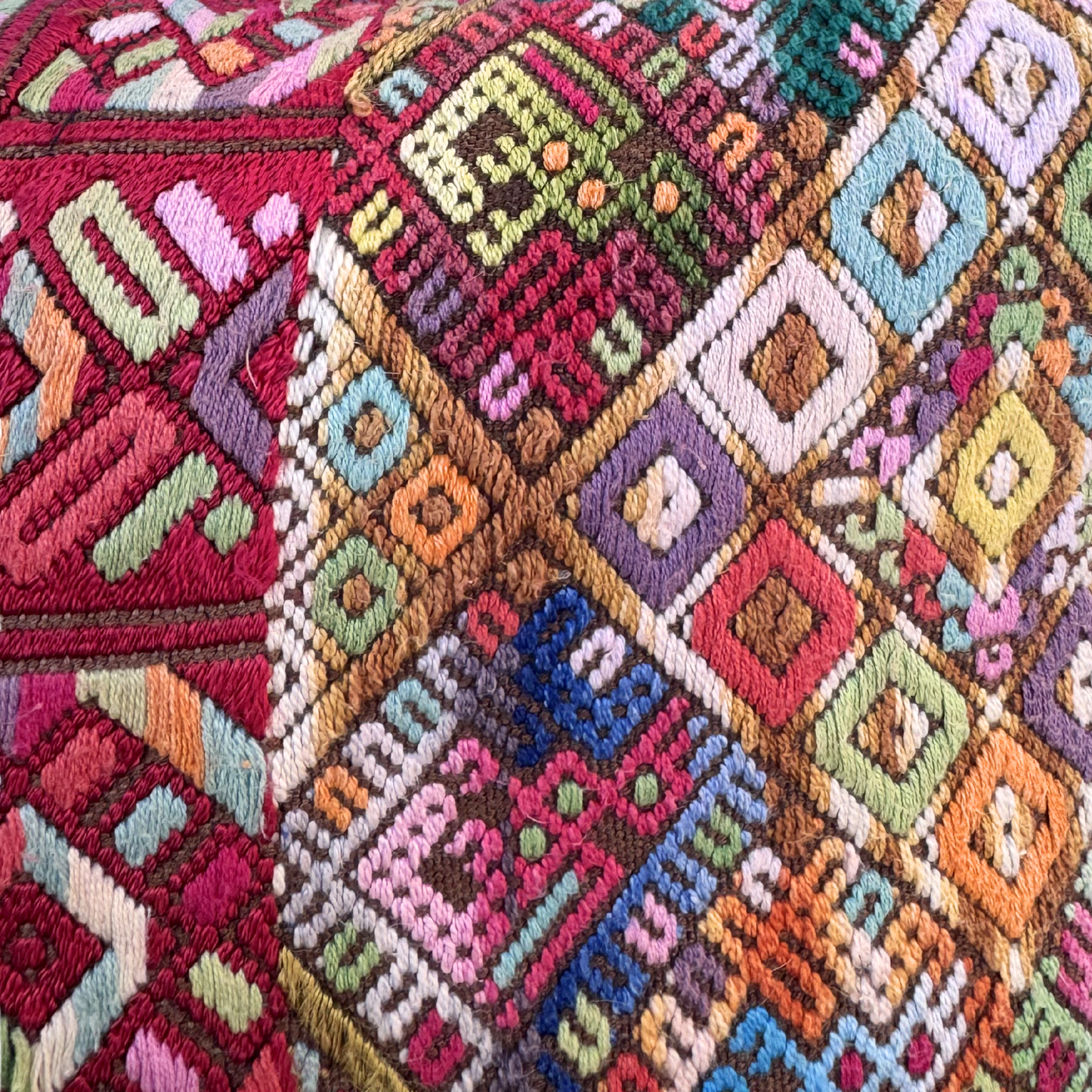 Huipil & Hemp Throw Pillow Cover