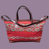 Kilim & Leather Weekender Bag