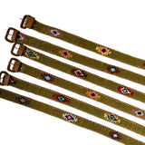 Light Olive Green Handwoven Guatemalan Whip-Stitched Belt