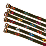 Dark Olive Green Handwoven Guatemalan Whip-Stitched Belt